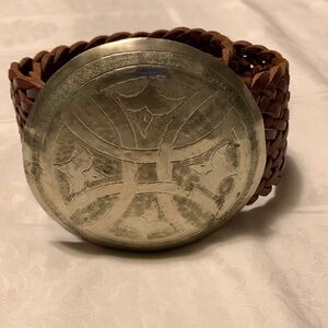 Bohemian Braided Leather Belt